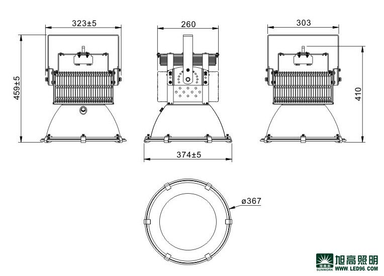 高檔高端SWK205-100w高效LED工礦燈，LED工廠燈廠家直銷，LED節(jié)能燈體育場(chǎng)館